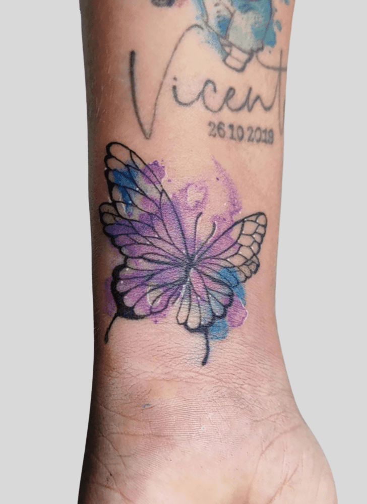 Butterfly Tattoo Shot