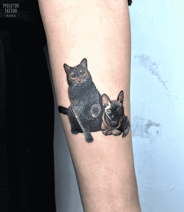 Cat Tattoo Figure