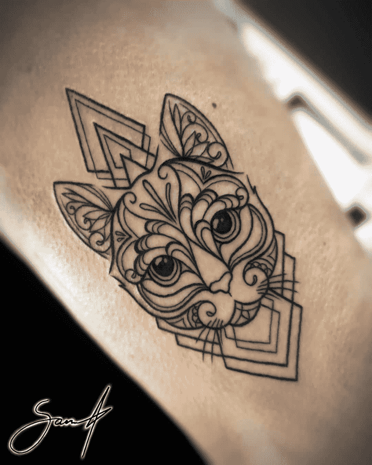 Cat Tattoo Photo