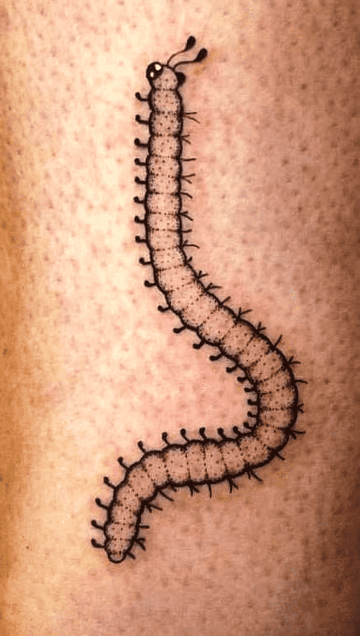 Caterpillar Tattoo Photograph