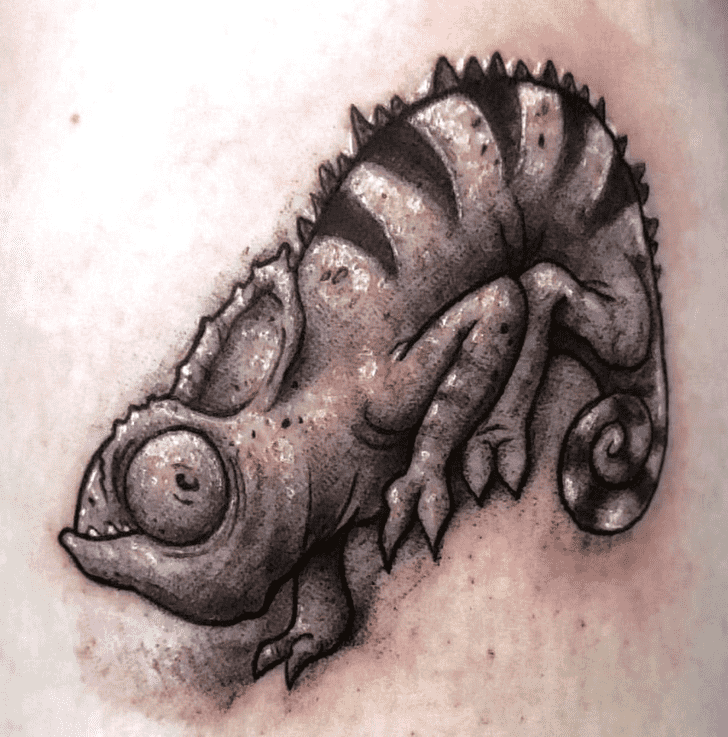 Chameleon Tattoo Shot