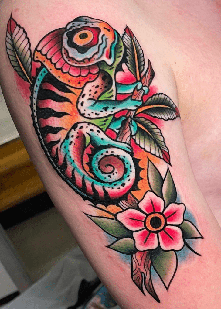 Chameleon Tattoo Photo