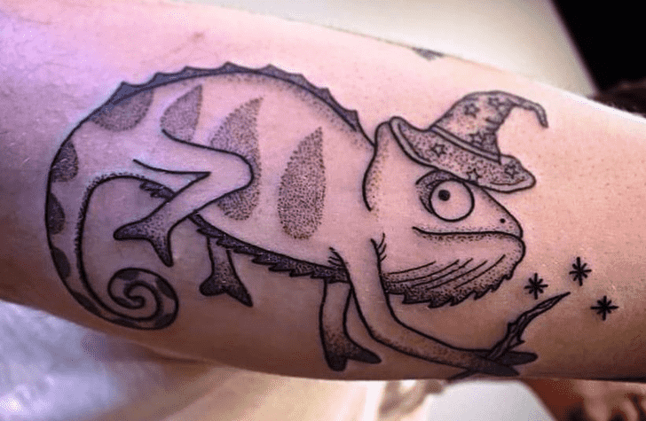 Chameleon Tattoo Photograph