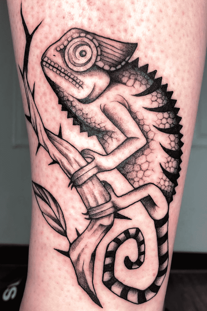 Chameleon Tattoo Design Image