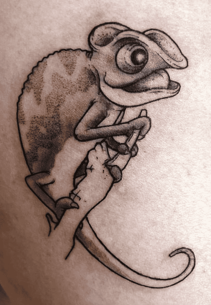 Chameleon Tattoo Figure