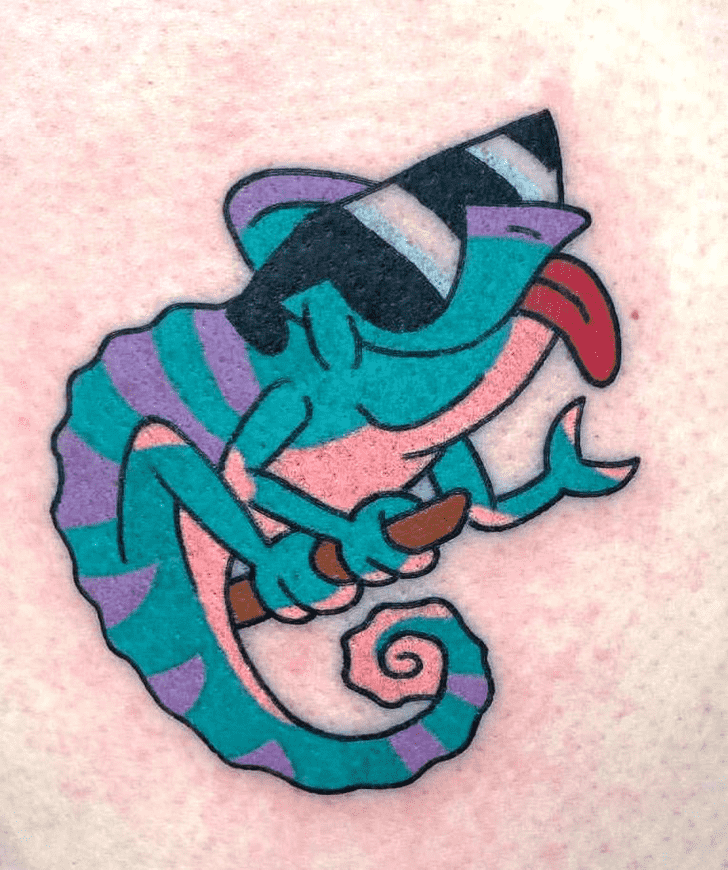 Chameleon Tattoo Portrait