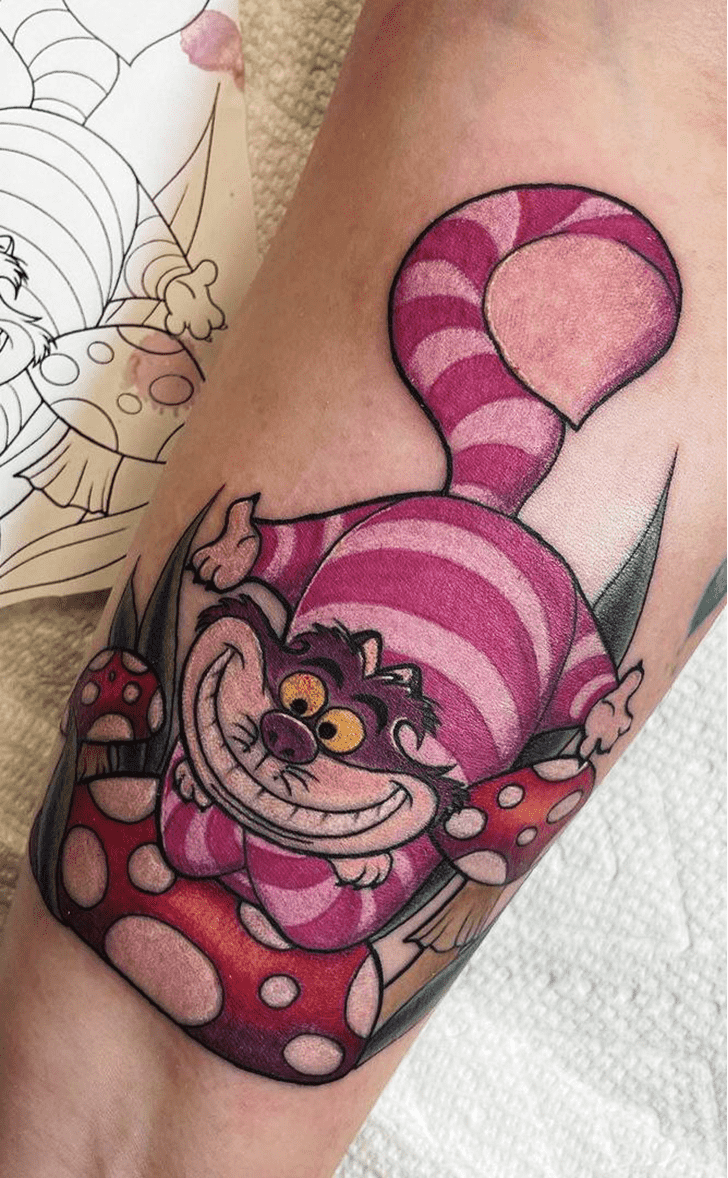 Cheshire Cat Tattoo Snapshot