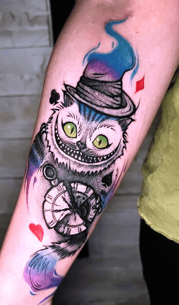 Cheshire Cat Tattoo Portrait