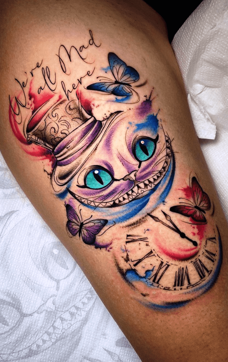 Cheshire Cat Tattoo Snapshot