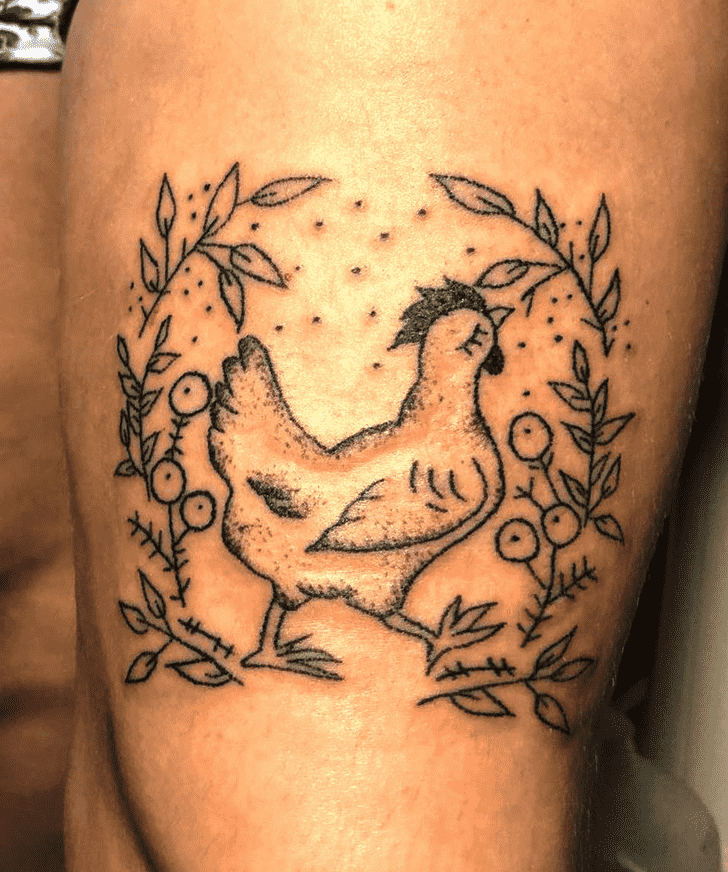 Chicken Tattoo Photograph