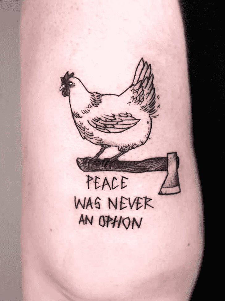 Chicken Tattoo Figure