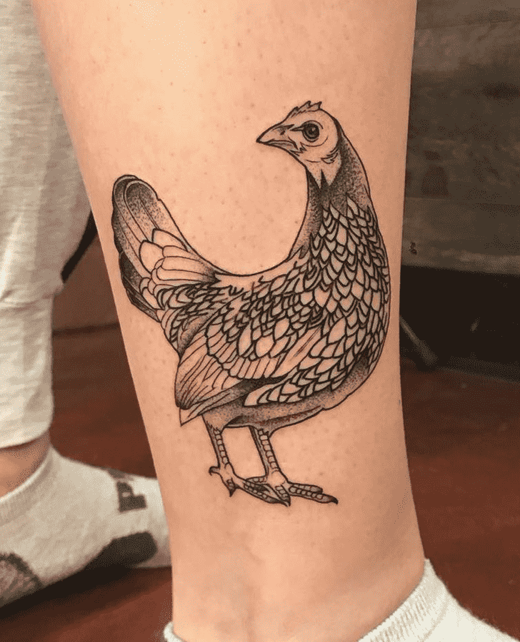 Chicken Tattoo Photograph