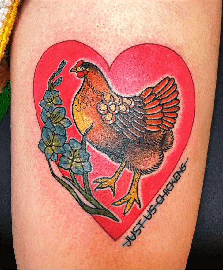 Chicken Tattoo Design Image