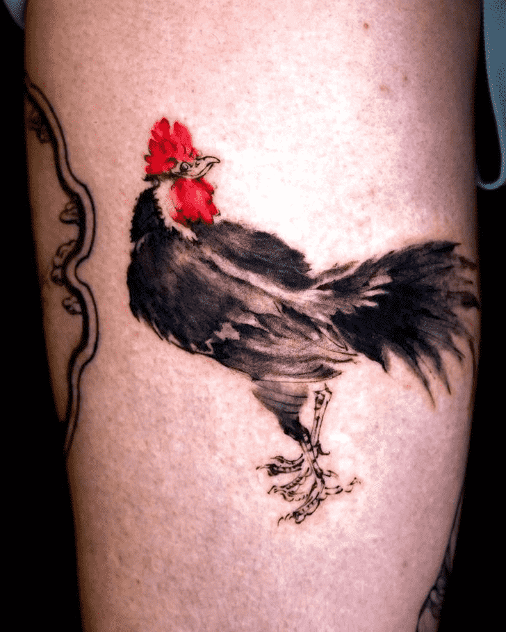 Chicken Tattoo Figure