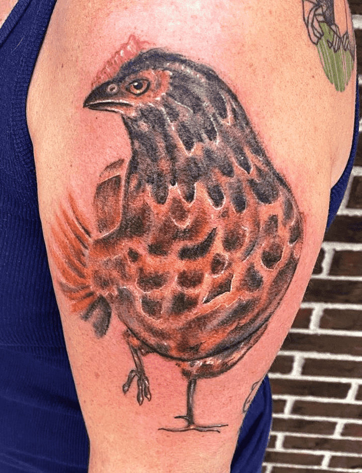 Chicken Tattoo Portrait