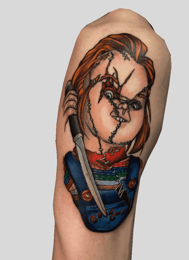 Chucky Tattoo Shot