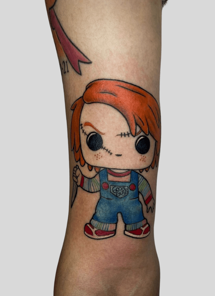 Chucky Tattoo Shot