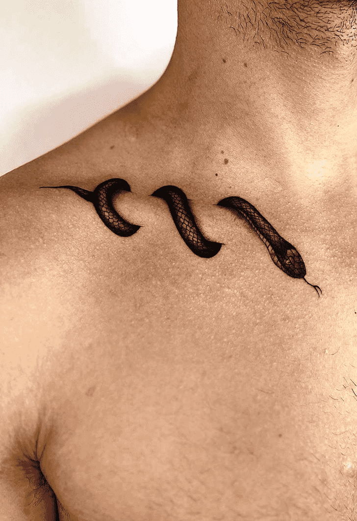 Clavicle Tattoo Figure