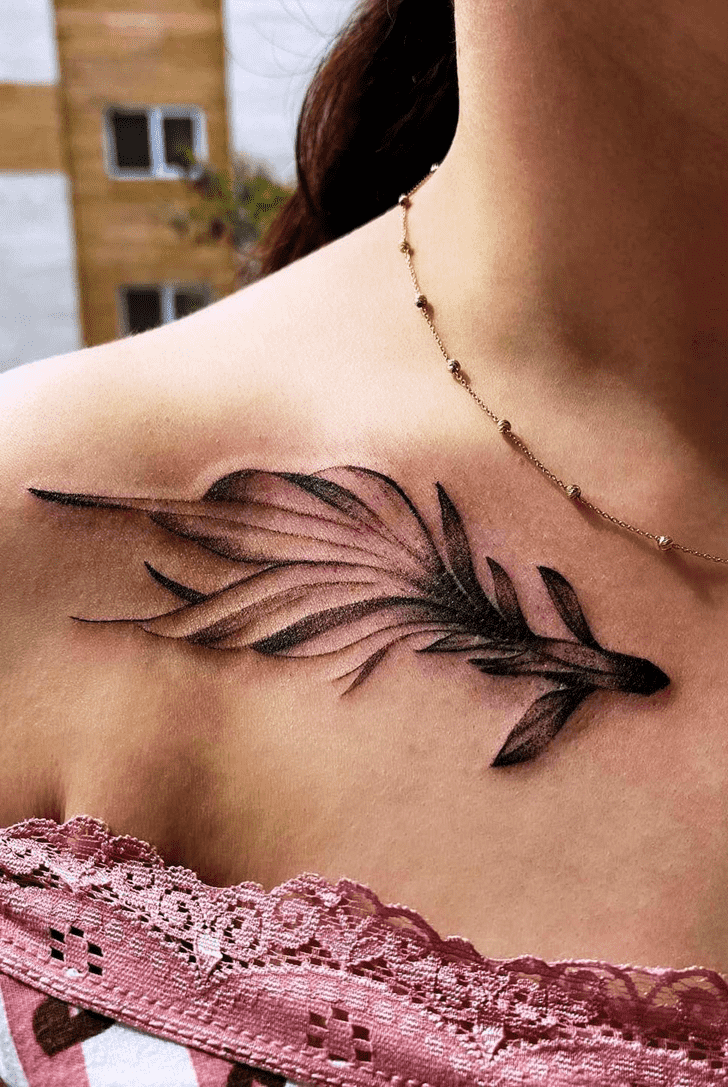 Clavicle Tattoo Shot