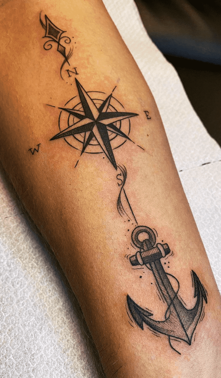 Compass Tattoo Photograph