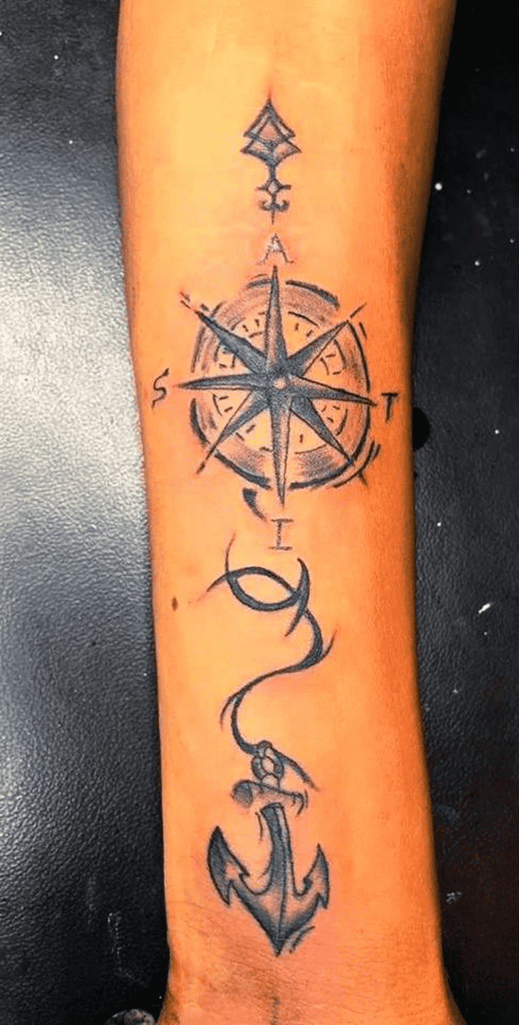 Compass Tattoo Portrait