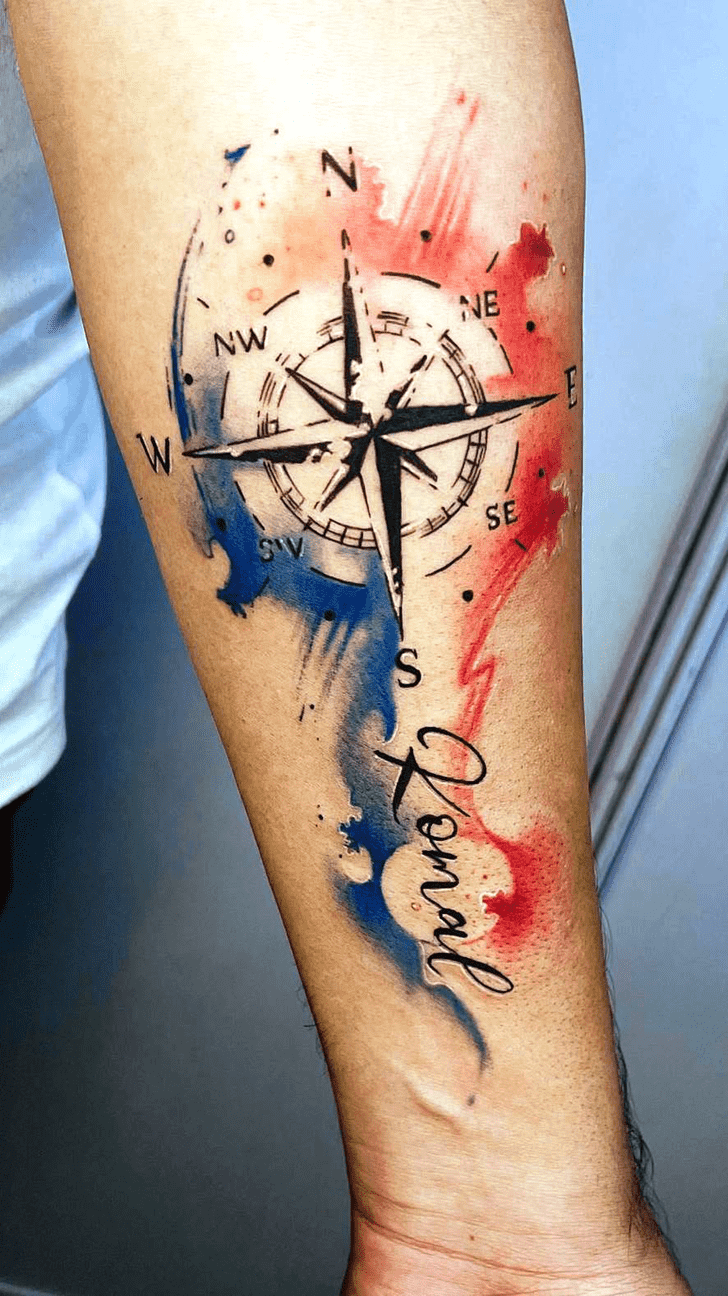 Compass Tattoo Design Image