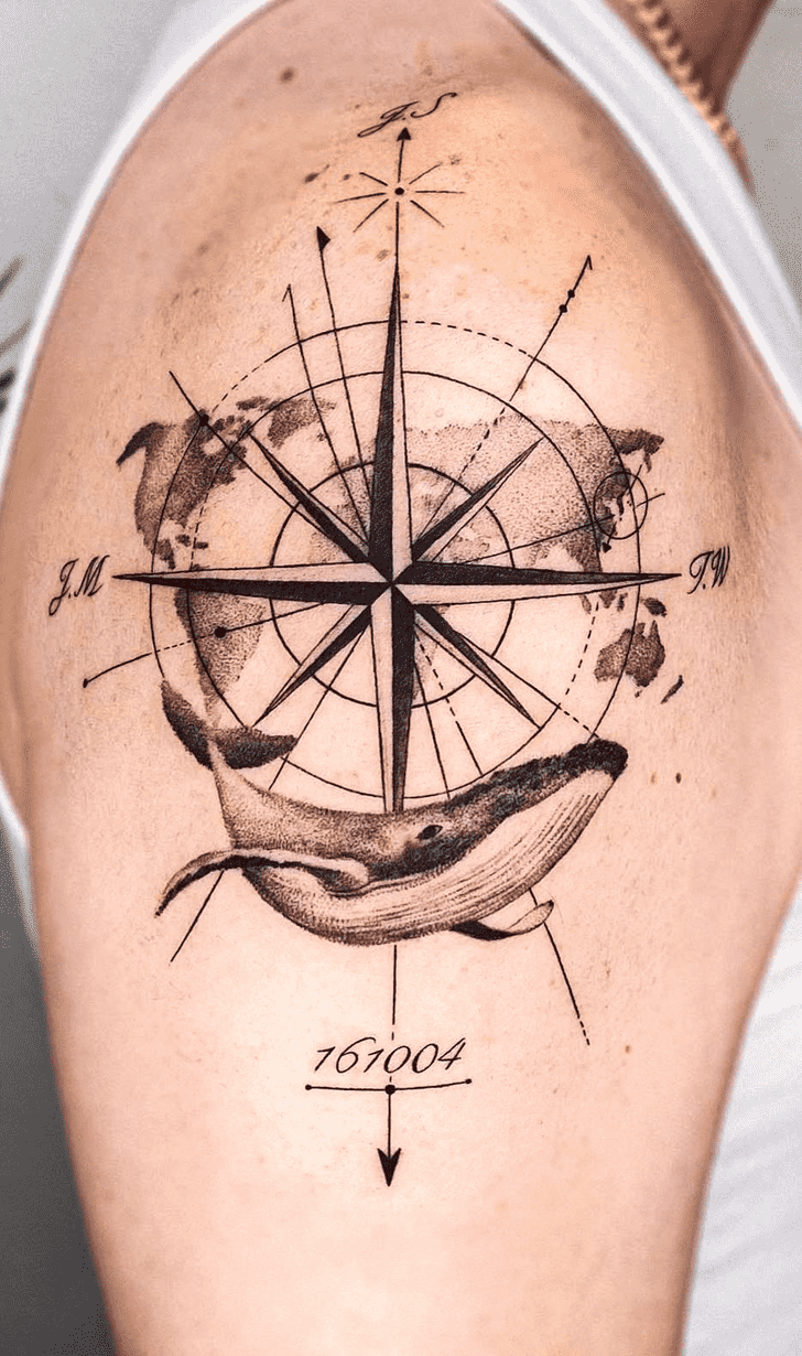 Compass Tattoo Figure