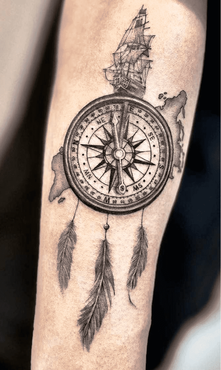 Compass Tattoo Snapshot