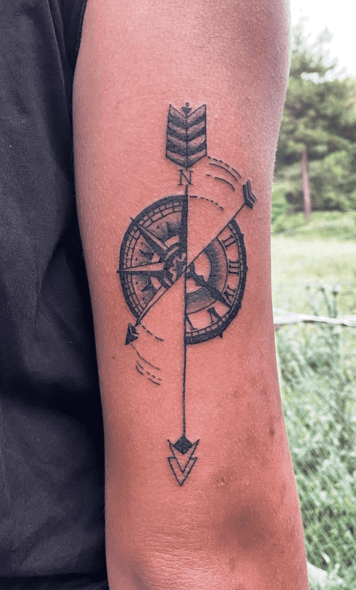 Compass Tattoo Design Image