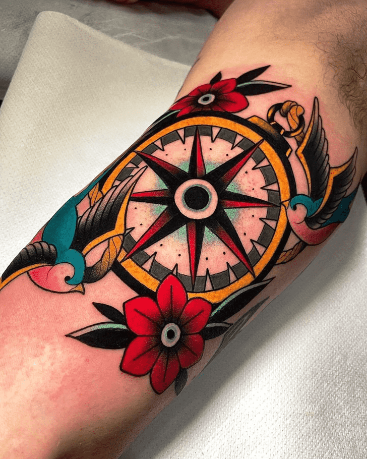 Compass Tattoo Photo