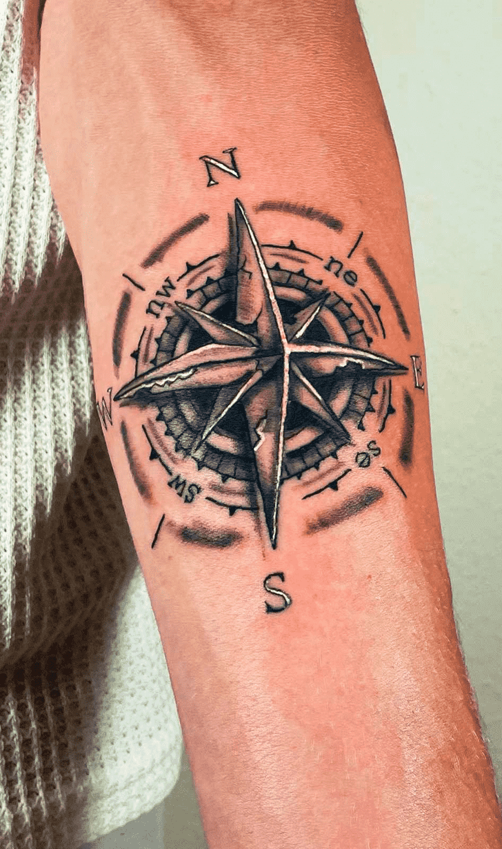 Compass Tattoo Ink