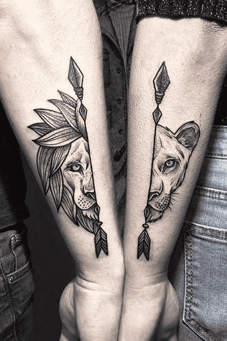 Couples Tattoo Portrait