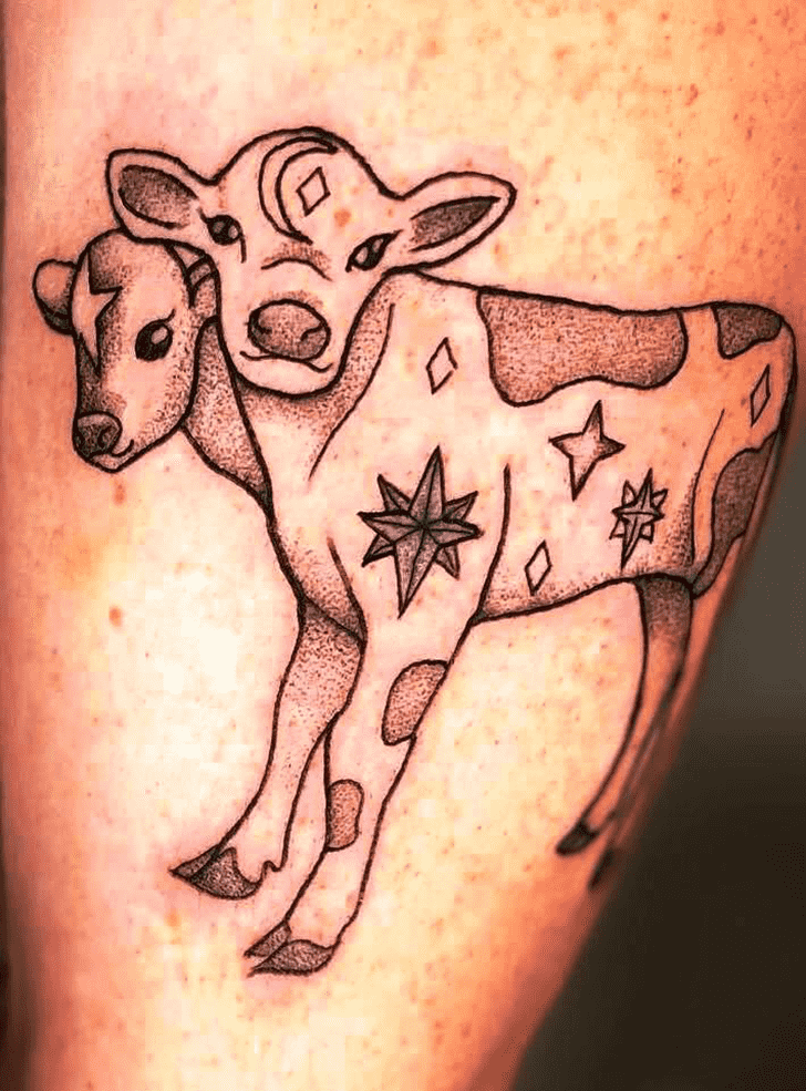 Cow Tattoo Figure