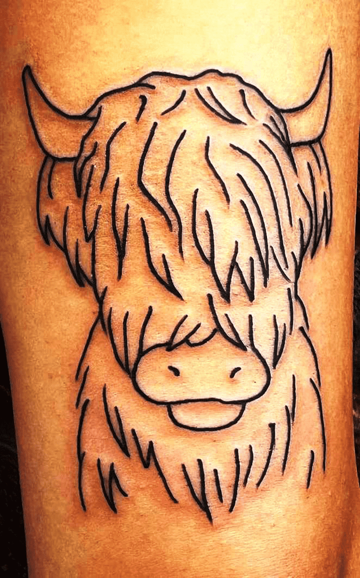 Cow Tattoo Portrait