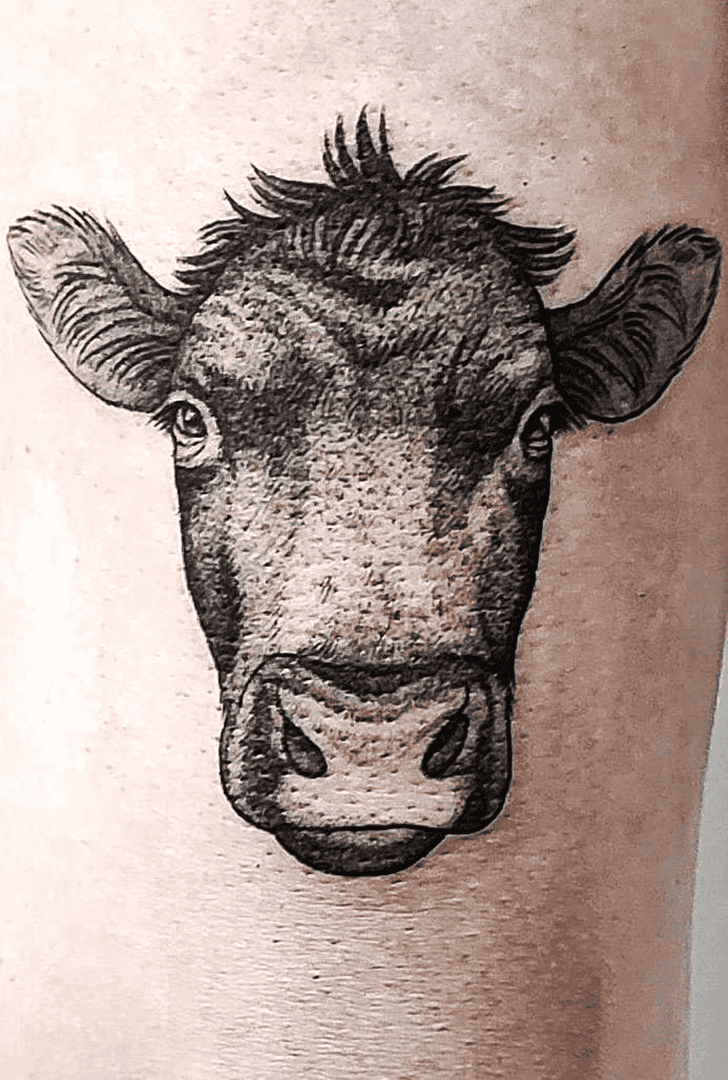 Cow Tattoo Photograph