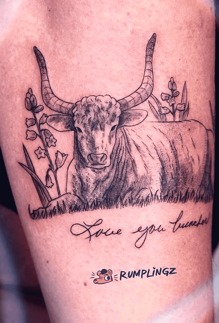 Cow Tattoo Shot