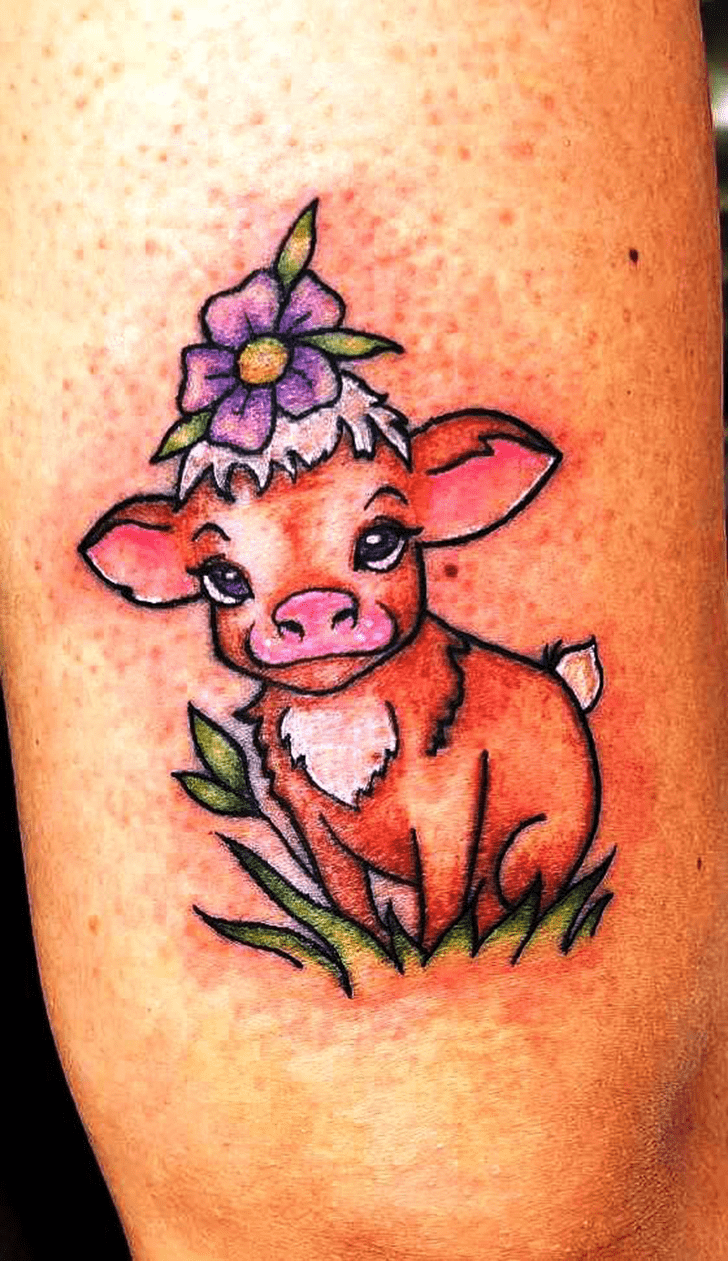 Cow Tattoo Design Image