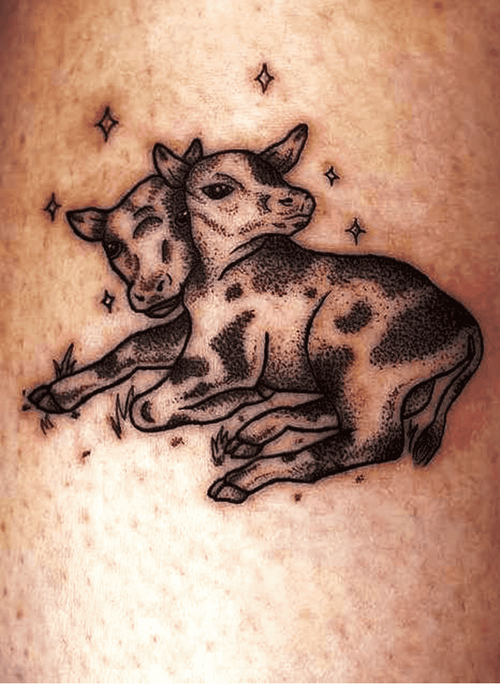 Cow Tattoo Figure