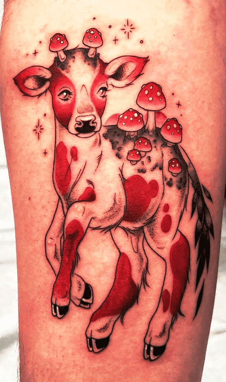 Cow Tattoo Portrait