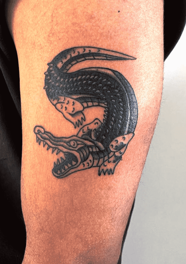 Crocodile Tattoo Shot