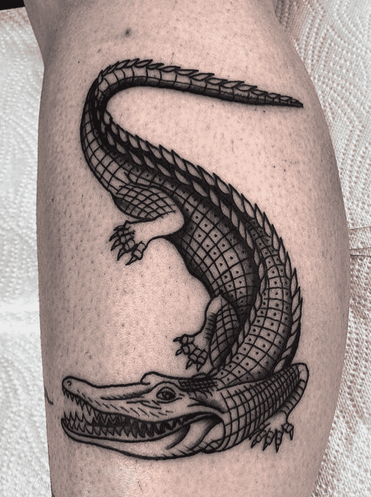 Crocodile Tattoo Portrait