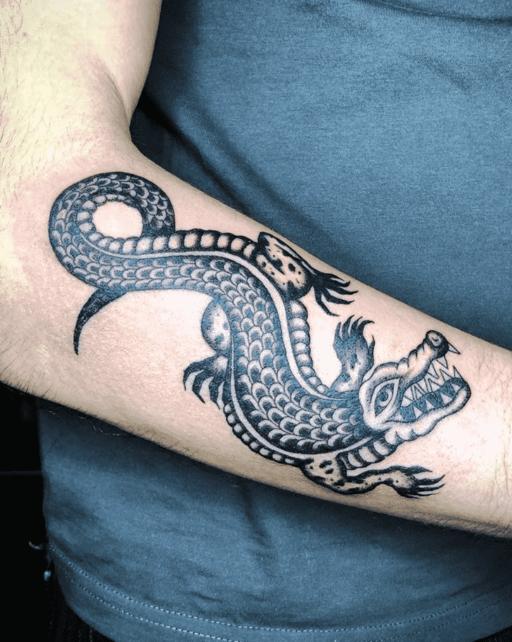 Crocodile Tattoo Design Image