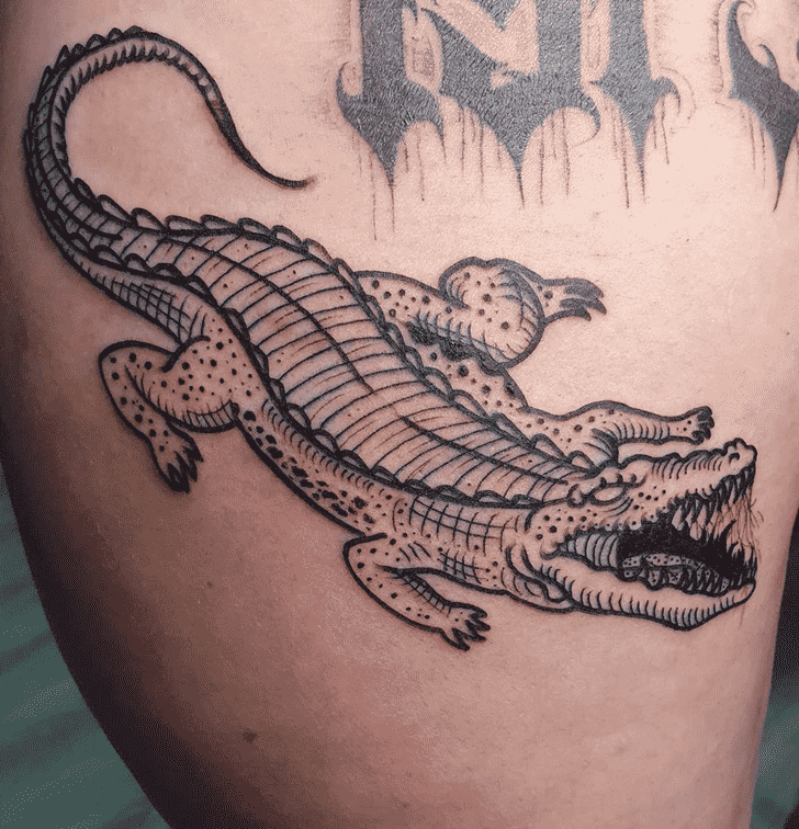 Crocodile Tattoo Figure