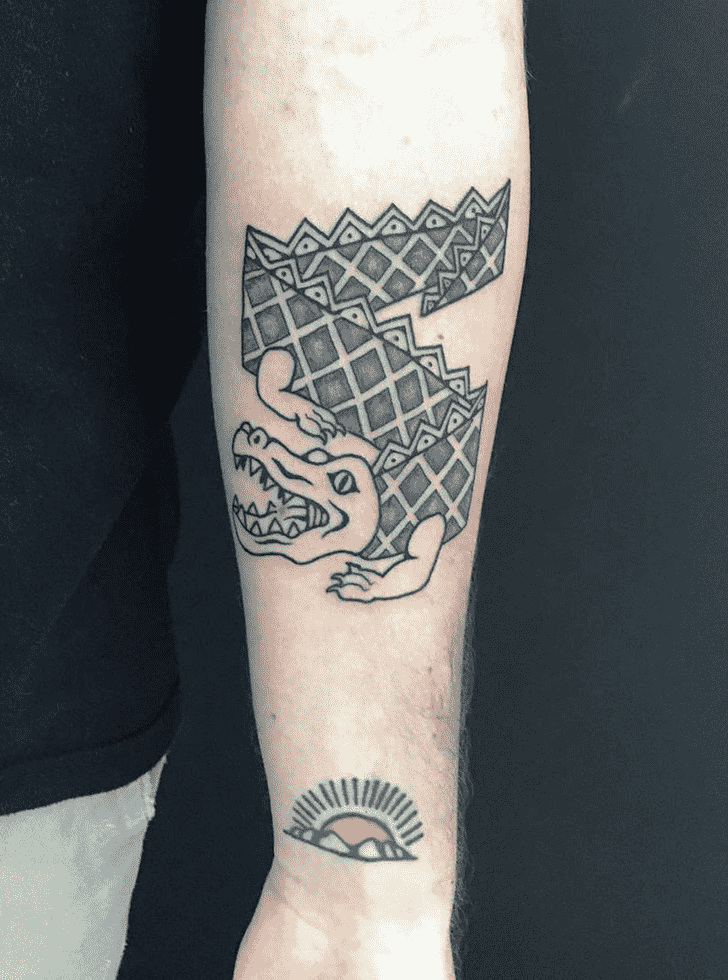 Crocodile Tattoo Portrait