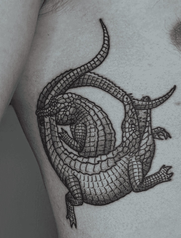 Crocodile Tattoo Shot