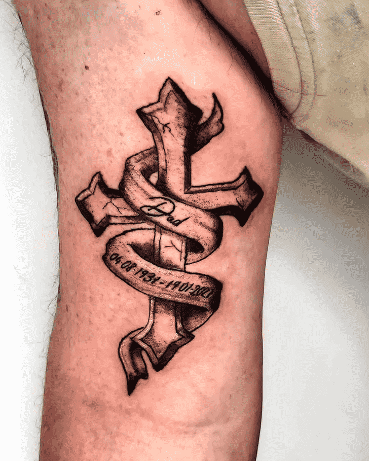 Cross Tattoo Photograph