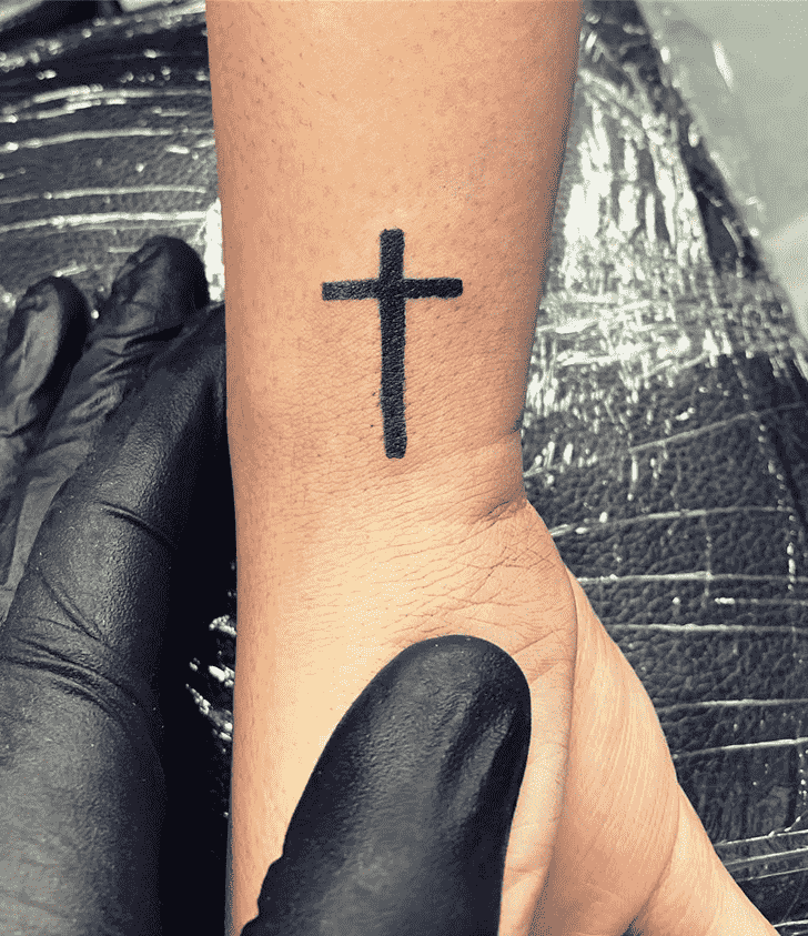 Cross Tattoo Portrait