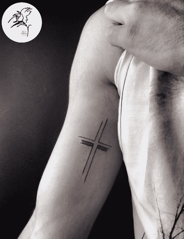 Cross Tattoo Portrait