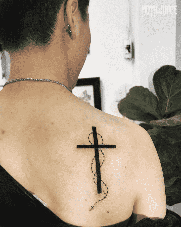 Cross Tattoo Shot