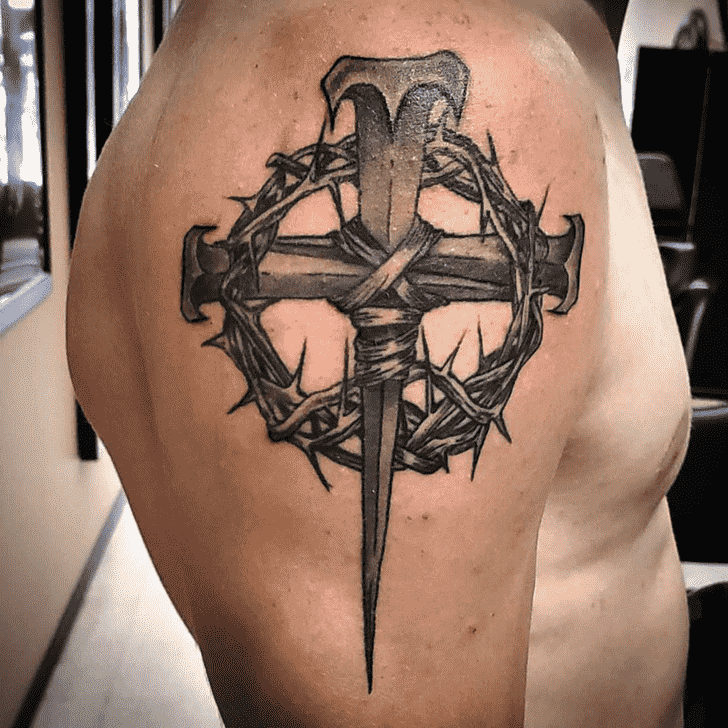 Cross Tattoo Photograph